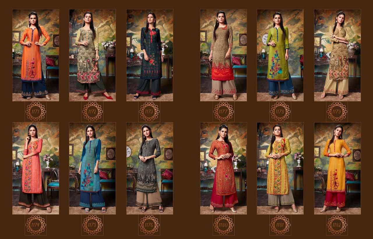 Kajree Fashion Chambor Vol 6 Kurti With Palazzo Catalog Kajree Fashion Chambor Vol 6 Kurti With Palazzo Catalog